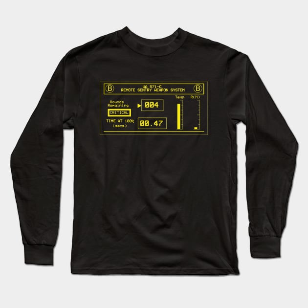 Aliens Sentry Gun Unit Display Long Sleeve T-Shirt by SPACE ART & NATURE SHIRTS 